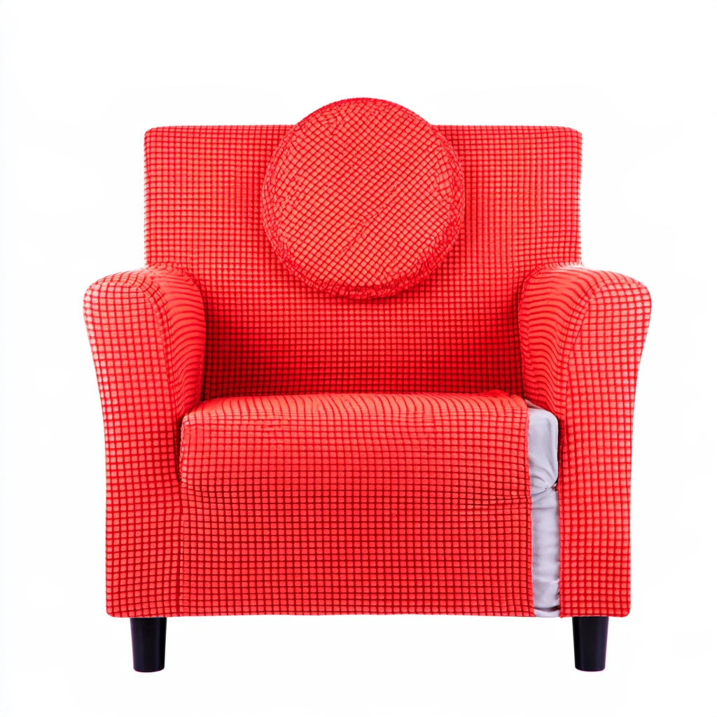 Gestoffeerde bank, kleur rood